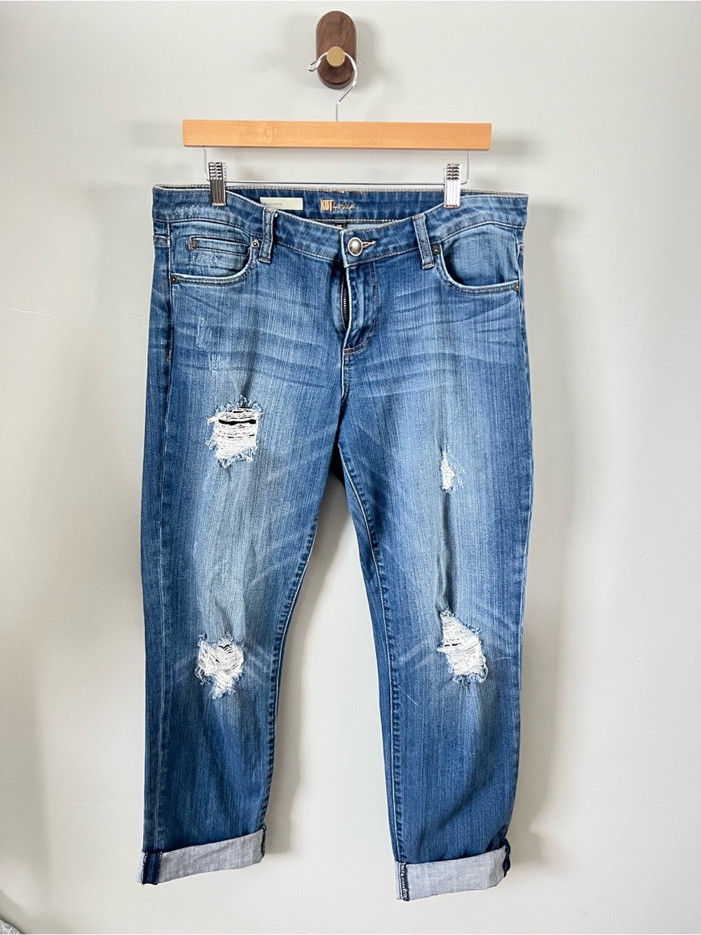 Kut from the Kloth Blue Boyfriend Jeans